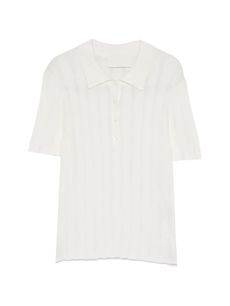  Bompard Ribbed Polo Shirt - Neutrals 