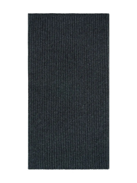  Bompard Ribbed Scarf - Grey 