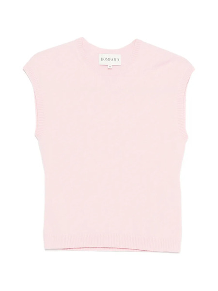  Bompard Ribbed Sleeveless Top - Pink 