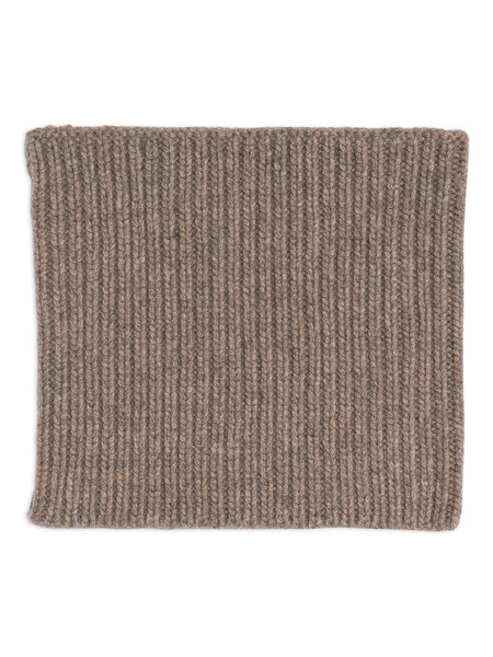  Bompard Ribbed Snood - Brown 
