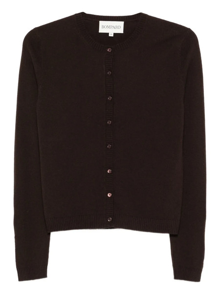  Bompard Round-neck Buttoned Cardigan - Brown 