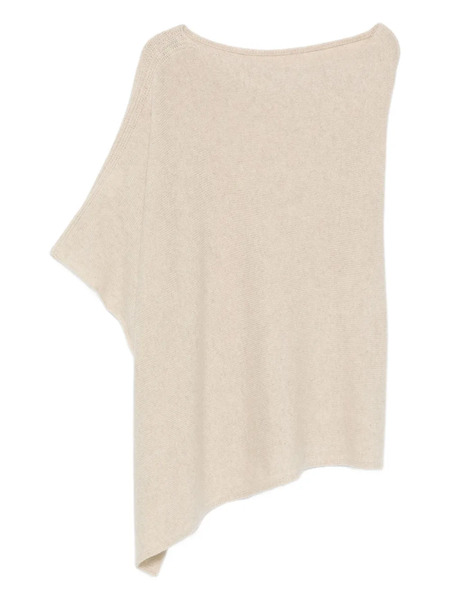  Bompard Scoop-neck Poncho - Neutrals 