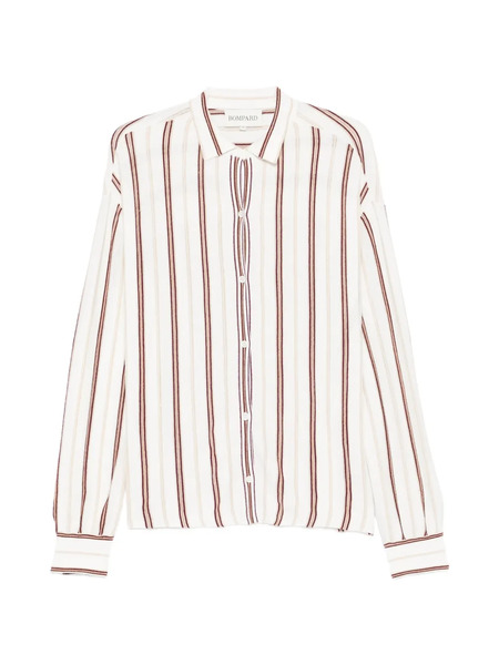  Bompard Striped Button Shirt - White 