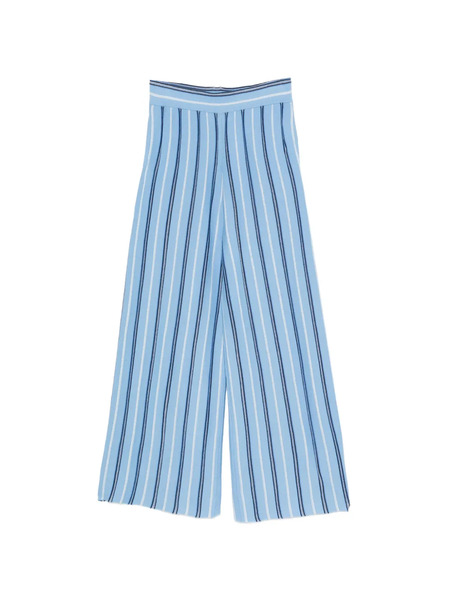 Bompard Striped-pattern Palazzo Pants - Blue 
