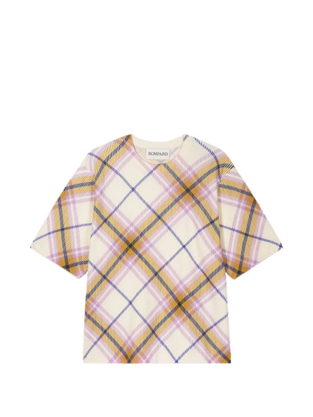  Bompard Tartan-print T-shirt - Neutrals 