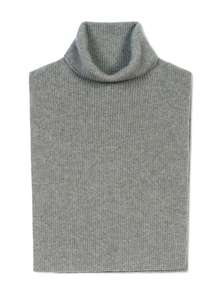 Bompard Turtleneck Cashmere Bib - Grey 