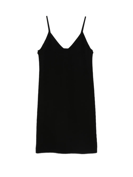  Bompard V-neck Mini Dress - Black 