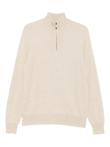  Bompard Zip-fastening Sweater - Neutrals 
