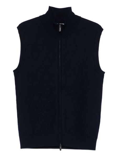  Bompard Zip-fastening Vest - Blue 
