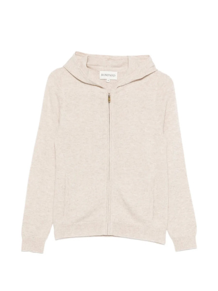  Bompard Zip Hooded Cardigan - Neutrals 