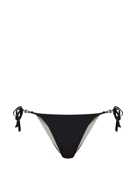  Bond-eye Anali Reversible Beaded-tie Bikini Briefs - Black 