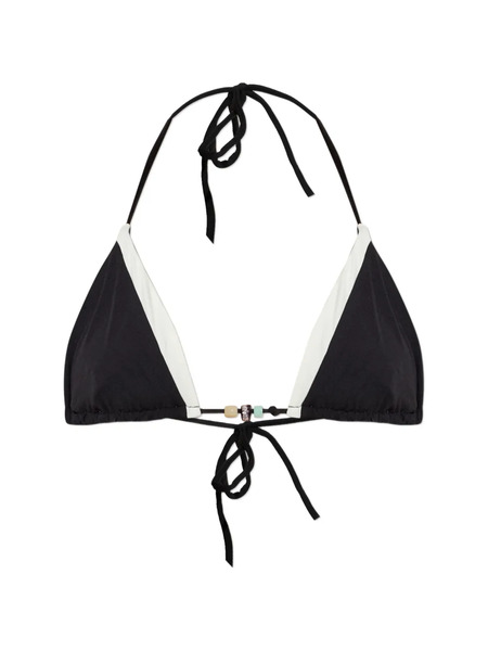  Bond-eye Bead Trim Bikini - Black 