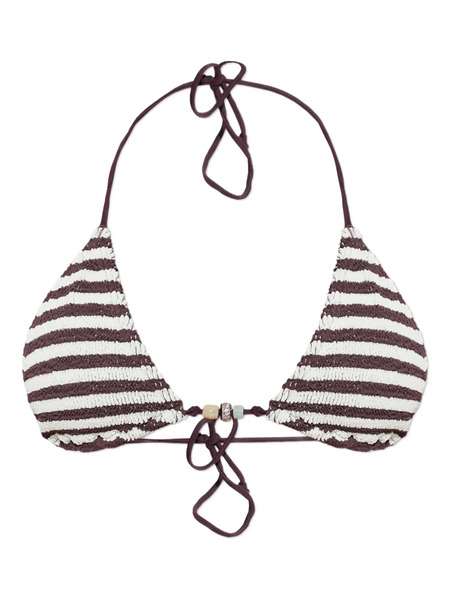  Bond-eye Beaded Ingrid Bikini Top - White 