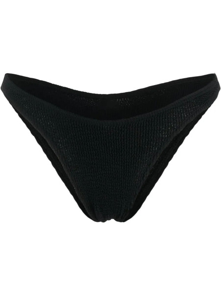  Bond-eye Crinkled-finish Bikini Bottoms - Black 