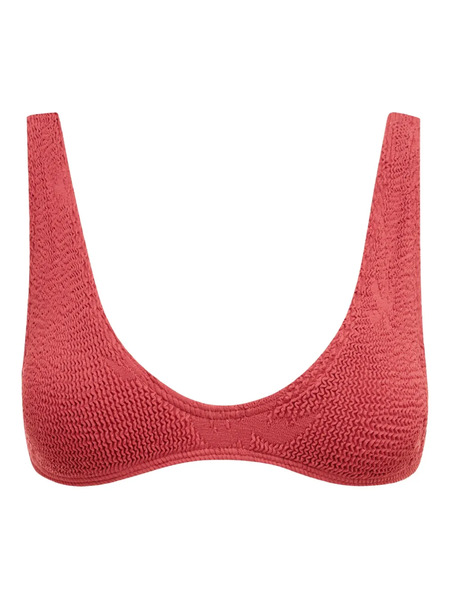  Bond-eye Palm-print Scout Bikini Top - Red 