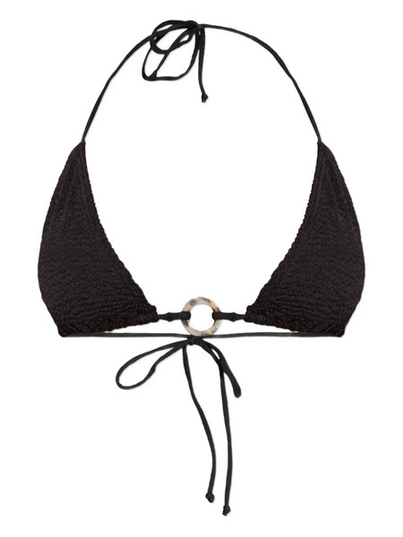  Bond-eye Ring Ingrid Bikini Top - Black 