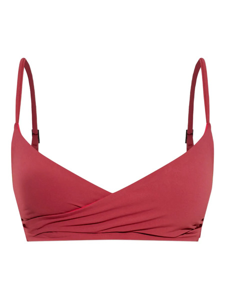  Bond-eye Wrap Bikini Top - Red 