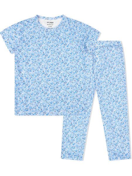  Bonpoint All-over Logo Pyjama Set - Blue 