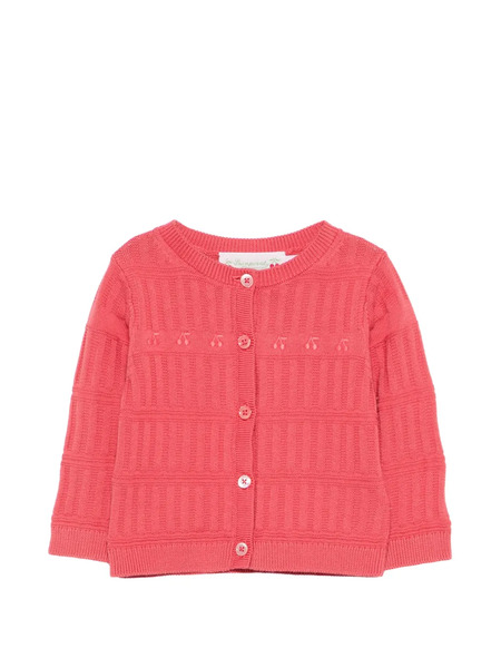  Bonpoint Buttoned Cardigan - Red 