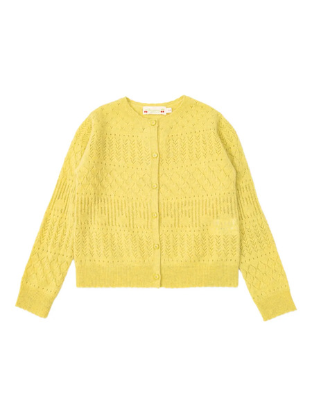  Bonpoint Buttoned Cardigan - Yellow 