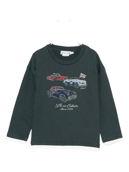  Bonpoint Car-print Cotton Sweatshirt - Green 