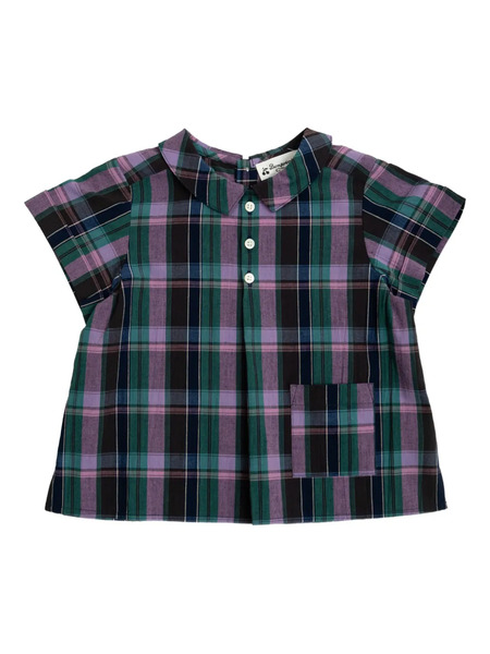  Bonpoint Checked Top - Purple 