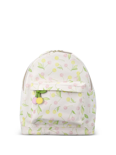  Bonpoint Cherry-patterned Backpack - Neutrals 