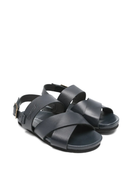  Bonpoint Crisscross Strap Sandals - Blue 