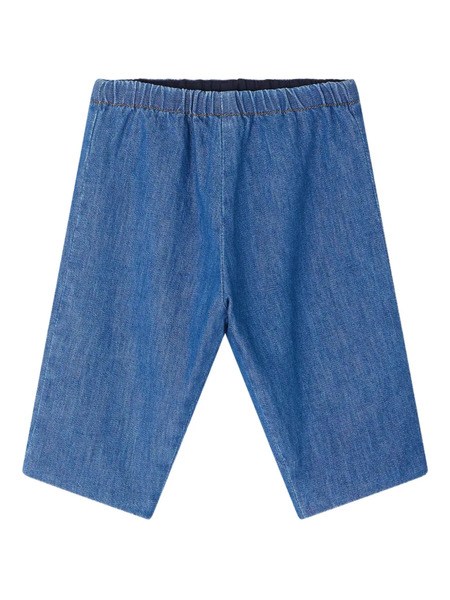  Bonpoint Dandy Elastic-waist Denim Trousers - Blue 