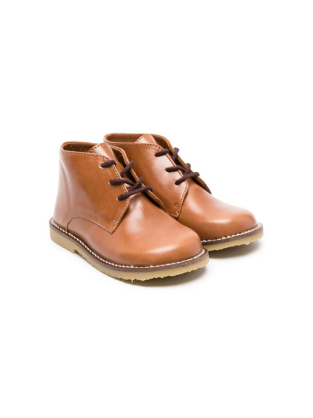  Bonpoint Dao Leather Derby Shoes - Brown 