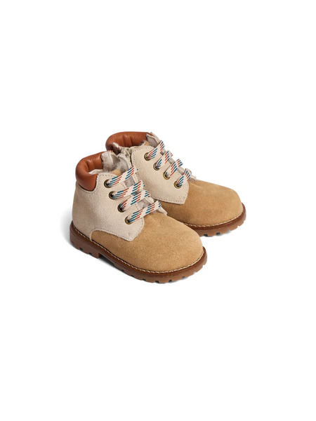  Bonpoint Diego Lace-up Boots - Neutrals 