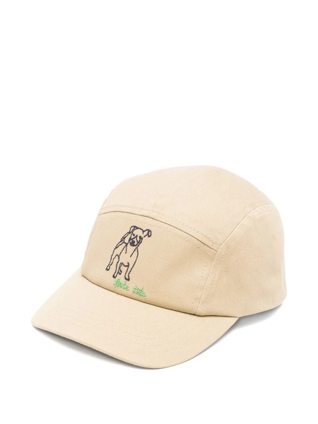  Bonpoint Dog-embroidered Five-panel Cap - Neutrals 