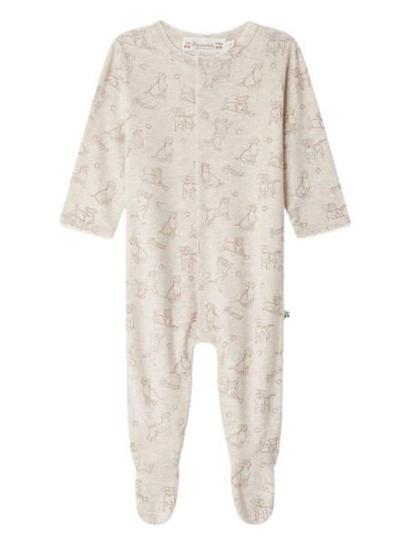  Bonpoint Dog-print Pyjamas - Neutrals 