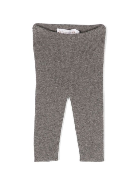  Bonpoint Elasticated Cashmere Leggings - Brown 
