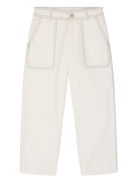  Bonpoint Eldor Topstitch Trousers - Neutrals 