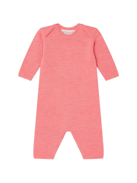  Bonpoint Elin Cherry-embroidered Romper - Pink 