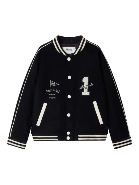  Bonpoint Embroidered-details Bomber Jacket - Black 