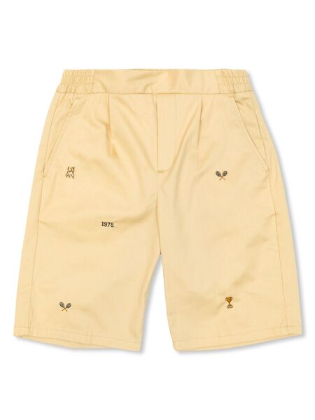 Bonpoint Embroidered Motifs Shorts - Neutrals 