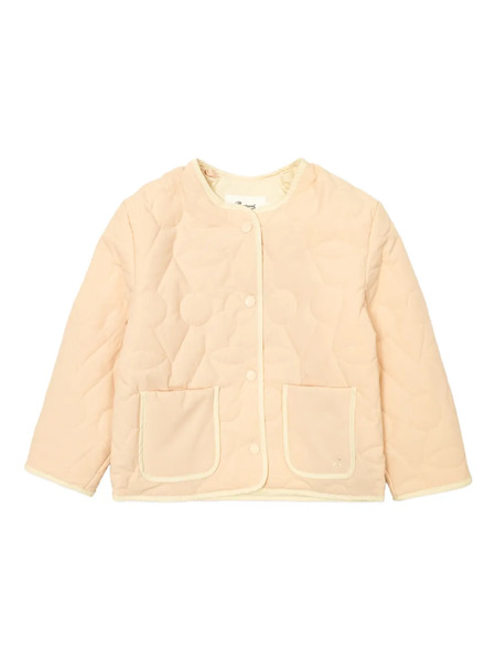  Bonpoint Embroidered Quilted Jacket - Neutrals 