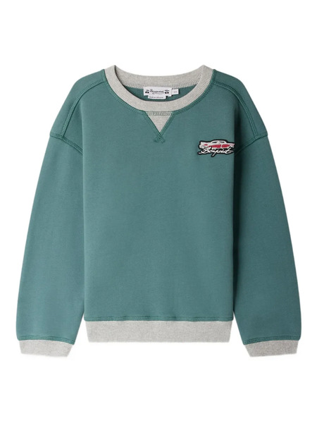 Bonpoint Erol Car-embroidered Sweatshirt - Green 