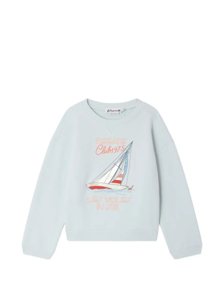  Bonpoint Erol Graphic-embroidered Sweatshirt - Blue 