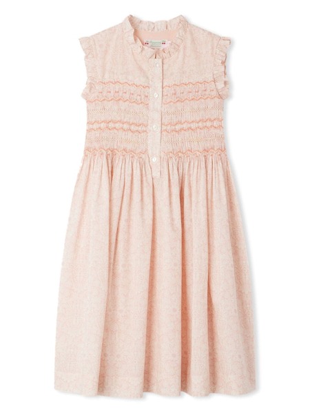  Bonpoint Fabiola Cotton Dress - Pink 