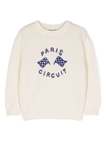  Bonpoint Fabion Intarsia-knit Jumper - Neutrals 