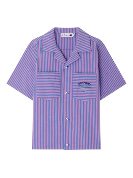  Bonpoint Fabri Striped Shirt - Purple 