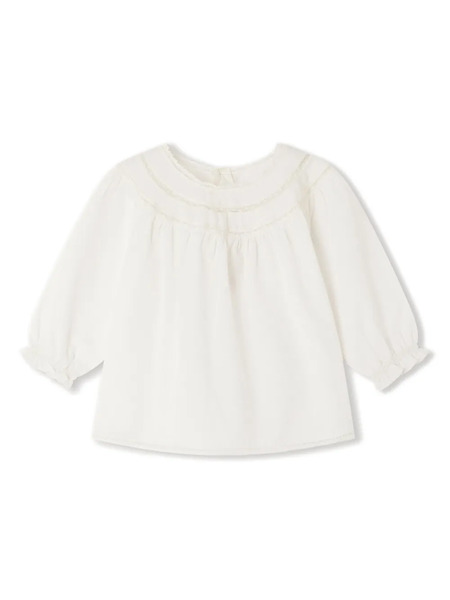  Bonpoint Felexi Cotton Blouse - Neutrals 