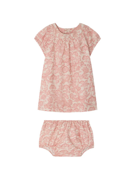  Bonpoint Floral Dress Set - Neutrals 
