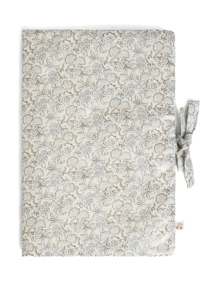  Bonpoint Floral-pattern Quilted Health Book - Grey 