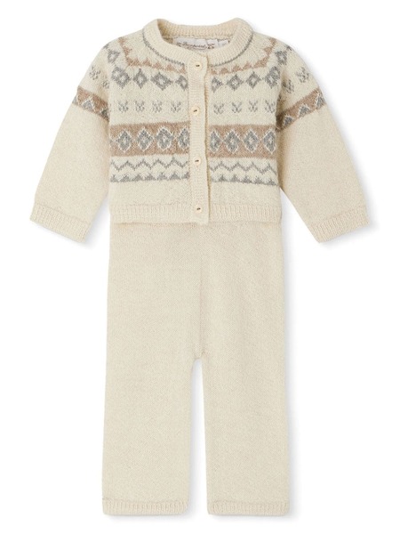  Bonpoint Grifin Geometric-pattern Set - Neutrals 