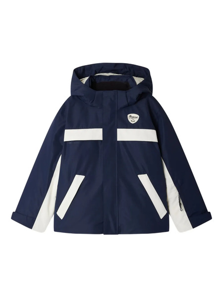  Bonpoint Hooded Panelled Jacket - Blue 