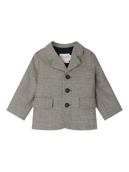  Bonpoint Houndstooth Three-button Jacket - Neutrals 